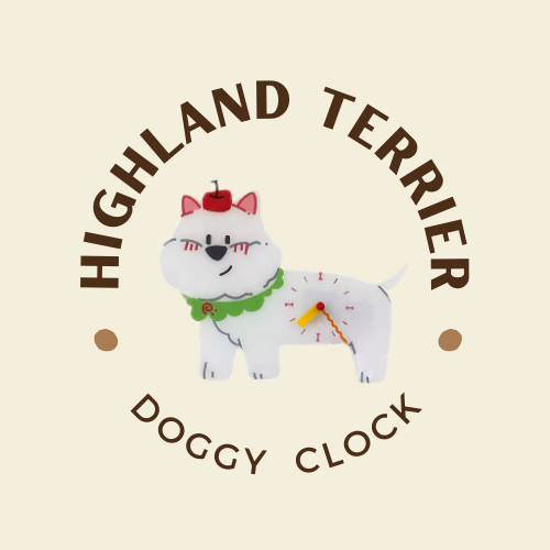 Playful Doggy Wall Clock